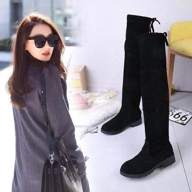 bốt đế bằng có lót lông ấm áp | BigBuy360 - bigbuy360.vn