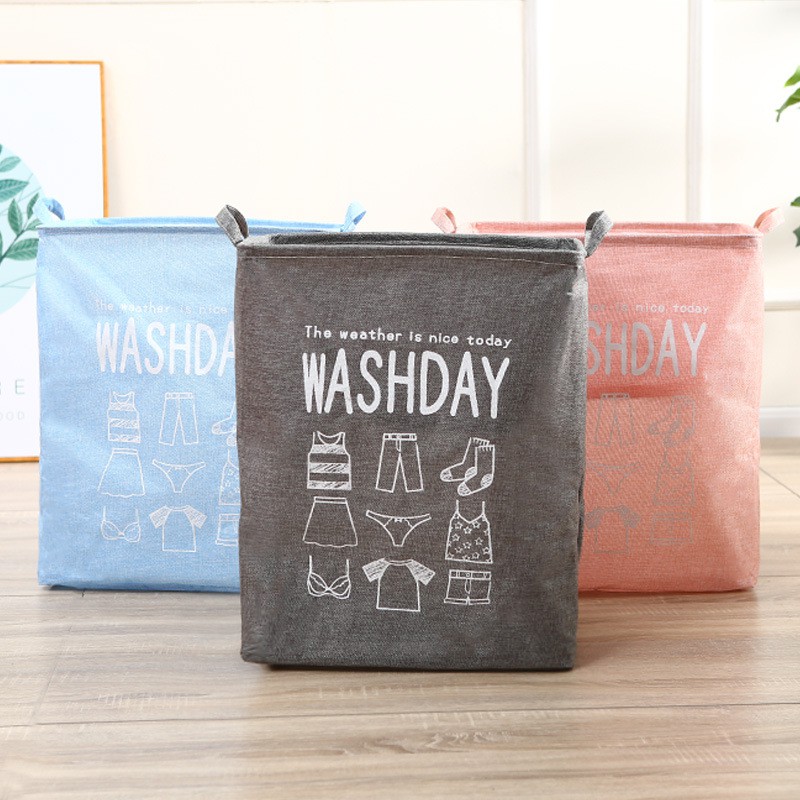 Giỏ Đựng Đồ, Quần Áo WASHDAY - Túi Đựng Chăn Màn, Mền Gối, Ga Giường Cỡ Lớn Có Thể Gấp Gọn