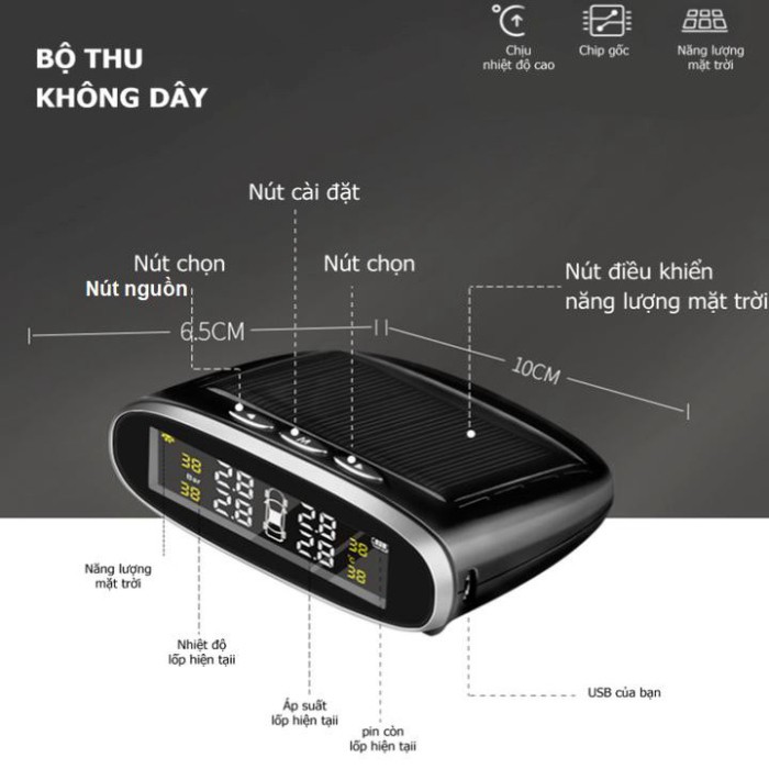 Sản Phẩm Bộ cảm biến áp suất lốp gắn trong ô tô TN03N .