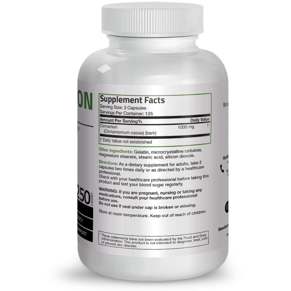 Organic Vitamins Cinnamon 1000mg - 250 viên Mỹ - Giảm tiểu đường | BigBuy360 - bigbuy360.vn