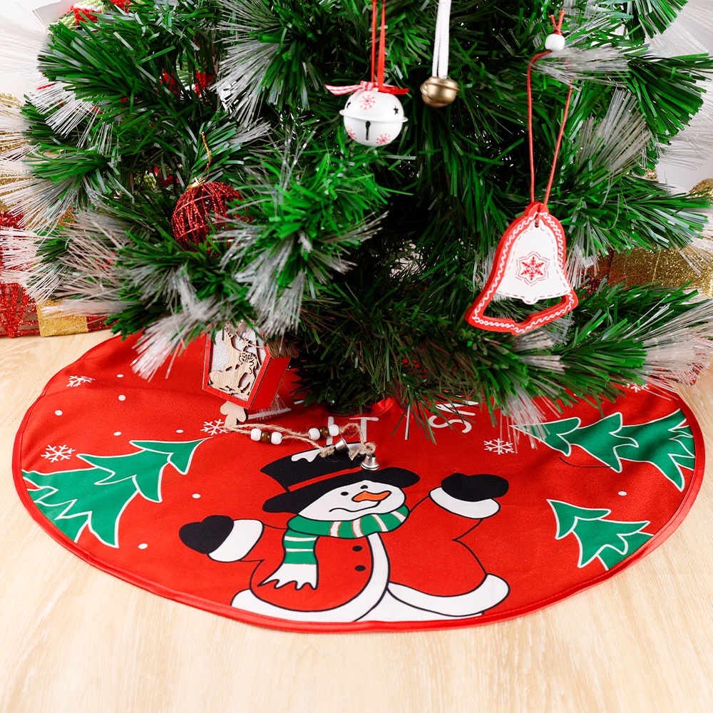 Thảm Vải Đỏ 62cm Họa Tiết Hoạt Hình Ông Già Noel / Người Tuyết / Người Tuyết / Tuần Lộc Giáng Sinh Trang Trí Nhà Cửa Vào Mùa Đông