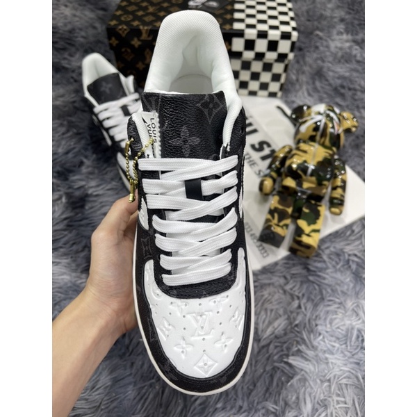 Giầy Thể Theo Air Force One Louis VuiTon Black And White AF1 LV Best 2022