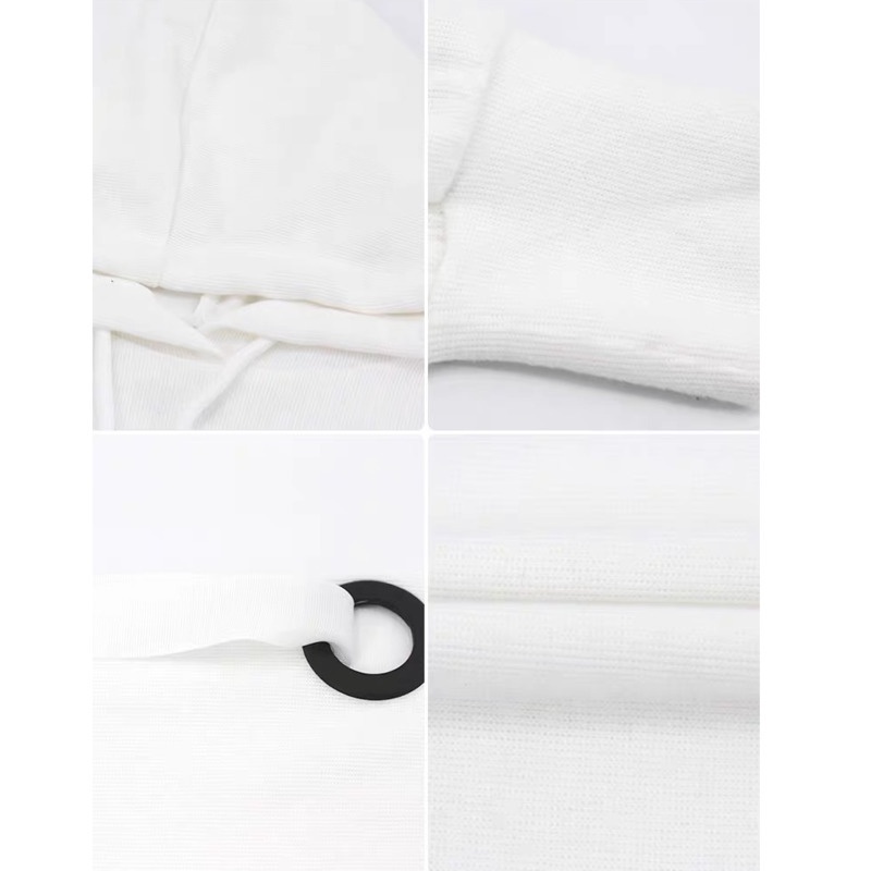 Áo Hoodie Dài Tay Màu Trơn Phong Cách Hàn Quốc Cho Nữ