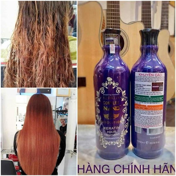 ✅[Chính hãng] [Siêu rẻ] Keratin Nano Complex phục hồi kẹp thẳng chính hãng mẫu mới nhất 2020 1000ml