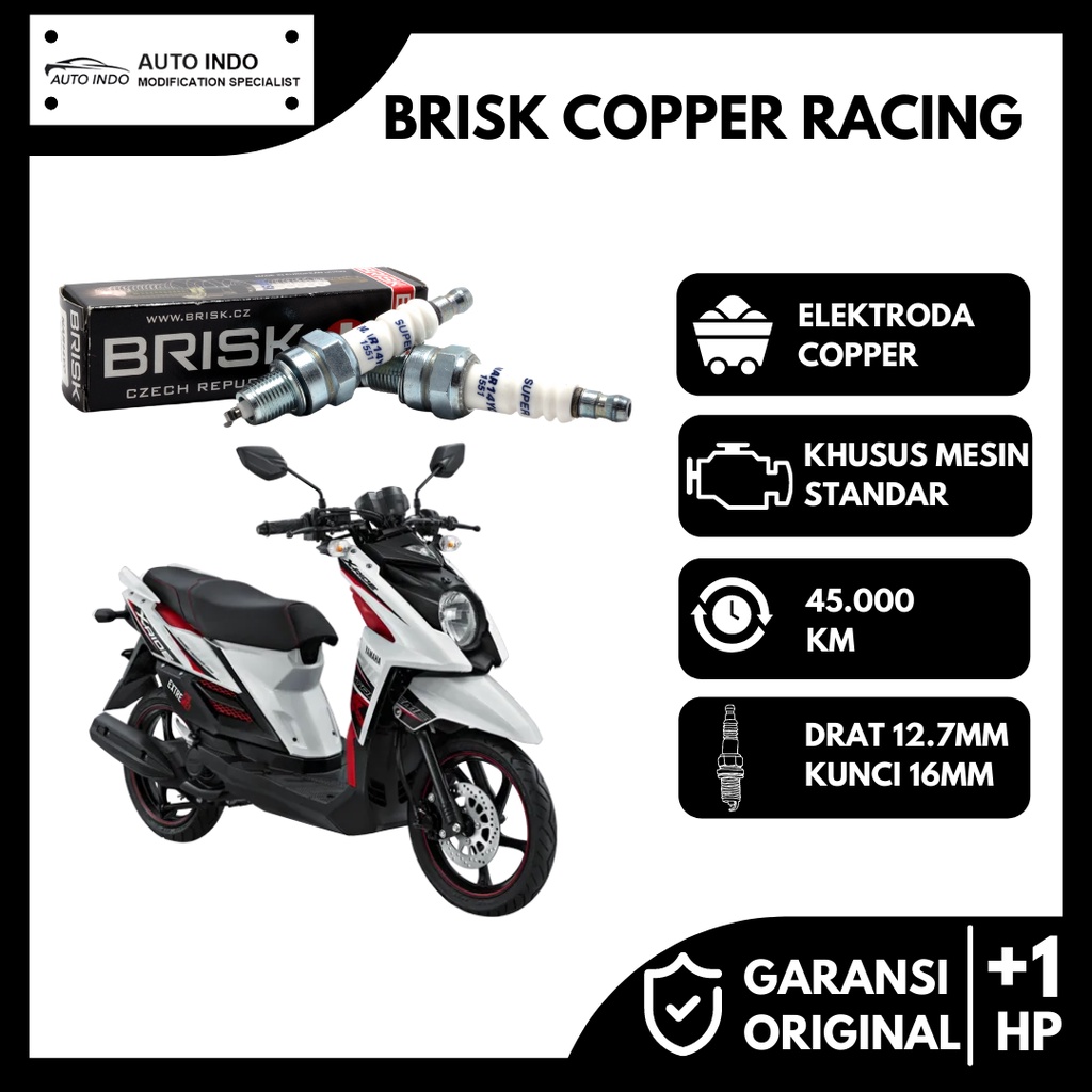 Bugi Đánh Lửa Bằng Đồng Cho Xe Yamaha Xride 125 NAR14YC Ori