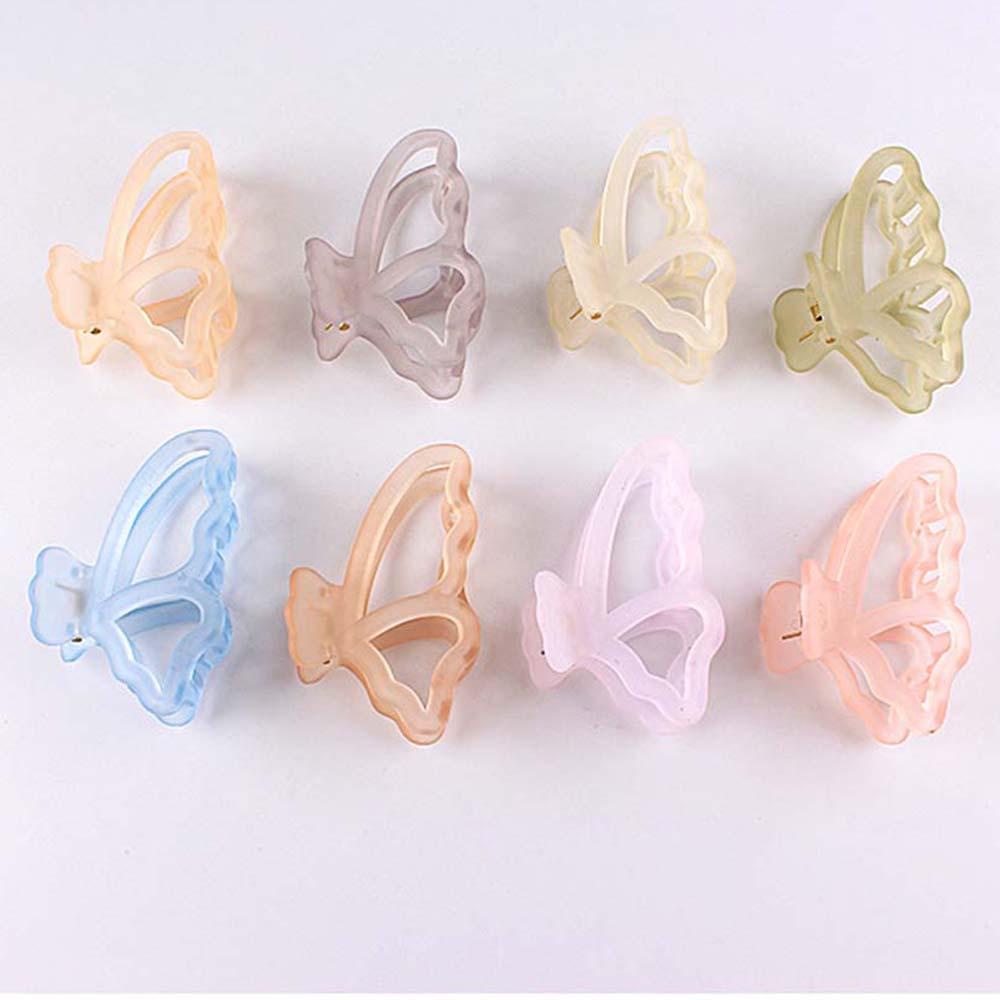 LILYES Kẹp Tóc Hình Bướm Trong Suốt Phong Cách Hàn Quốc Thanh Lịch Cho Nữ