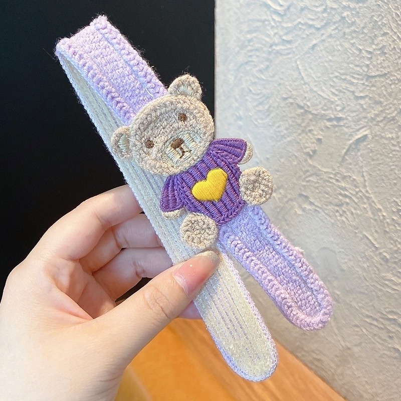 Băng Đô Dán Tóc Mái Phong Cách Hàn Quốc Cho Bé