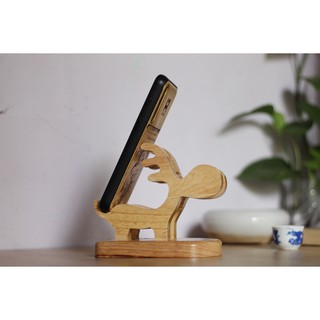 Đế điện thoại gỗ