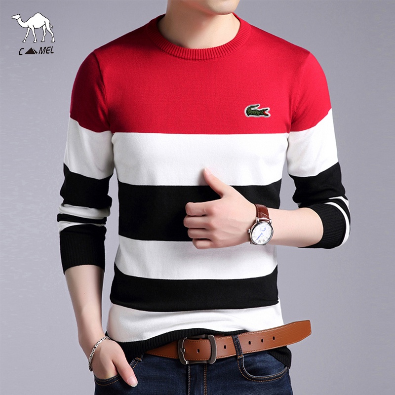 Áo len dài tay phong cách cổ điển cho nam