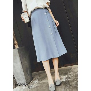 CHÂN VÁY CHỮ A PHỐI NÚT THẮT NƠ EO