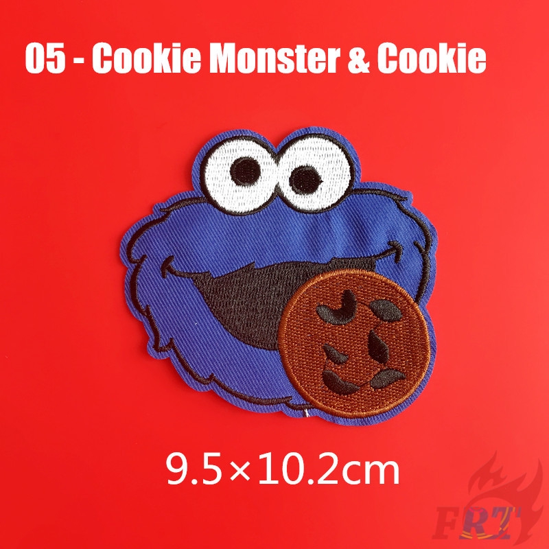 Sticker Ủi Thêu Hình Hoạt Hình Sesame Street S-7 Dễ Thương