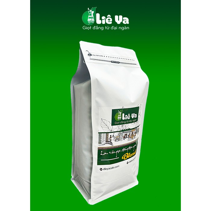 [Combo mua từ 2KG] 1KG Cafe hạt blend rang mộc nguyên chất Robusta Arabica - Đliê Ya Cafe