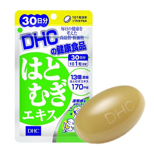 Thực Phẩm Bảo Vệ Sức Khỏe DHC Sáng Da Adlay Extract Soft Capsule Viên Nang Mềm 30 viên/túi