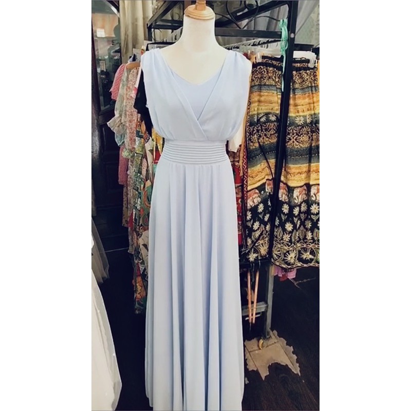 Váy maxi trắng đi biển dự tiệc cực xinh xắn( xanh, đen, trắng) | BigBuy360 - bigbuy360.vn