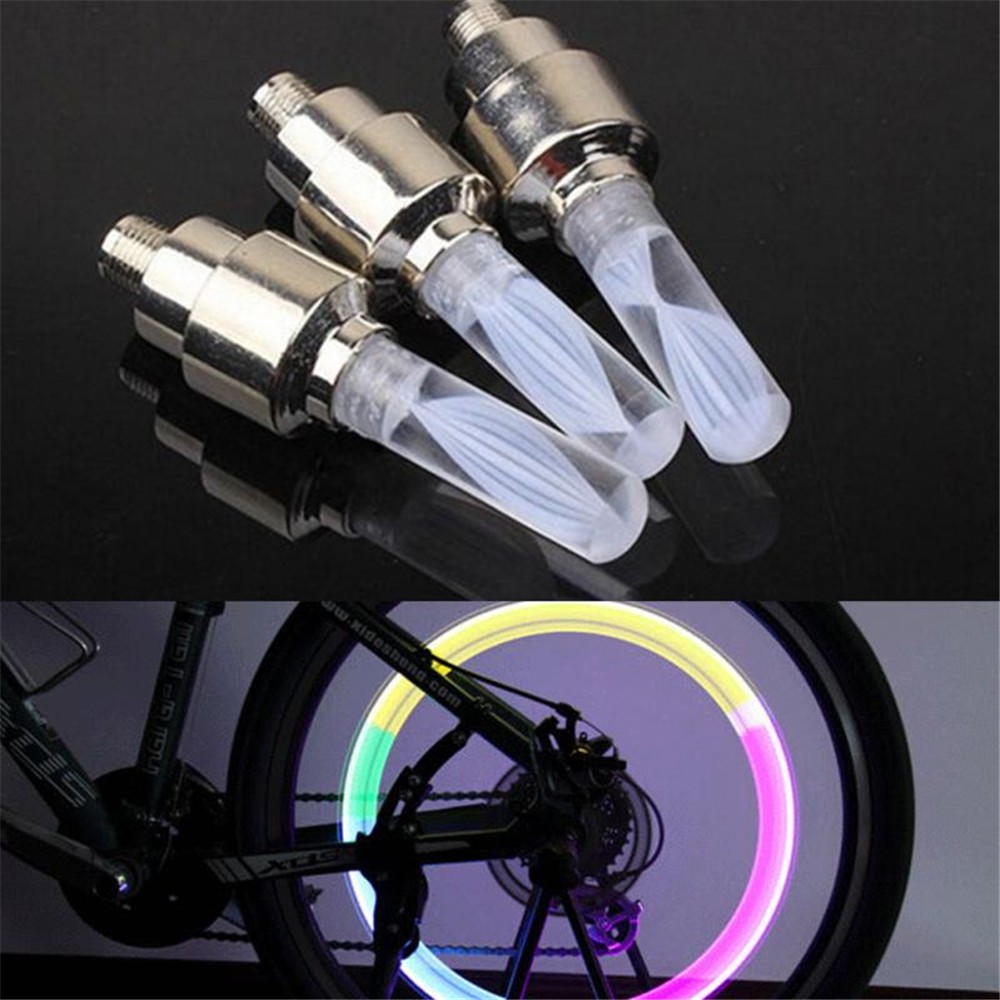 Đèn LED trang trí lốp xe đạp gắn van bơm hơi