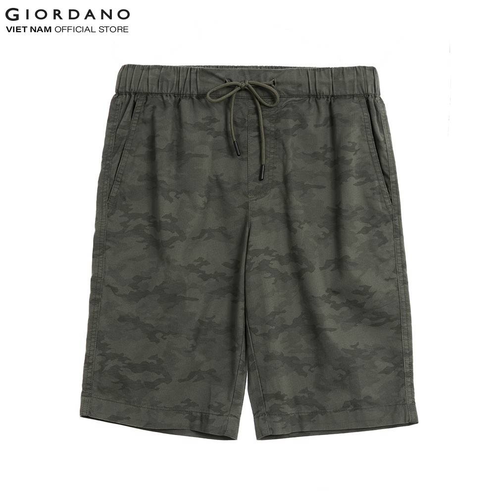 Quần Shorts Lưng Thun Kaki Nam Giordano 01101205