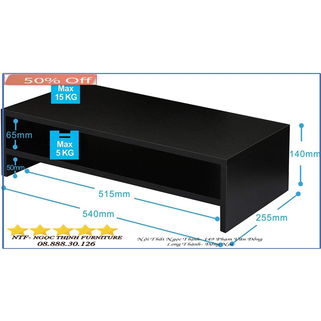 KỆ NÂNG MÀN HÌNH MÁY TÍNH VÀ MÁY IN DS001- Monitor Stand Printer Stand | BigBuy360 - bigbuy360.vn