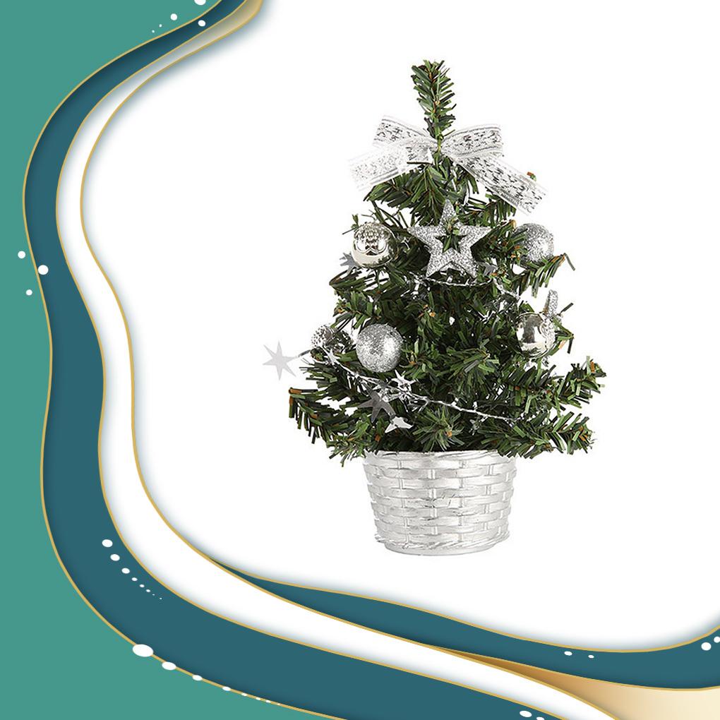 Cây Thông Giáng Sinh 20cm Để Bàn Trang Trí Bằng PVC