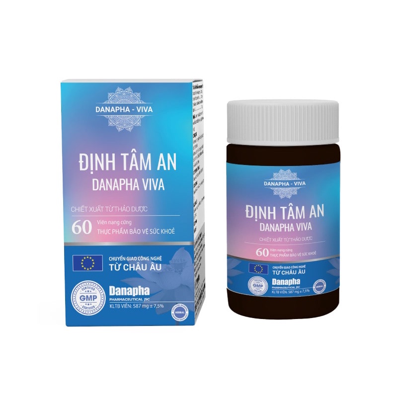 Định tâm an giấc ĐỊNH TÂM AN DANAPHA VIVA  - Hỗ trợ giúp an thần, ngủ ngon