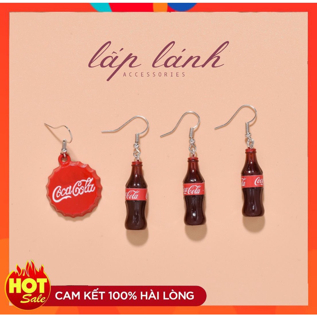 [CÓ SẴN] BÔNG TAI KHUYÊN TAI HÌNH COKE CÁ TÍNH DỄ THƯƠNG ĐỘC LẠ NỔI BẬT 214BT092