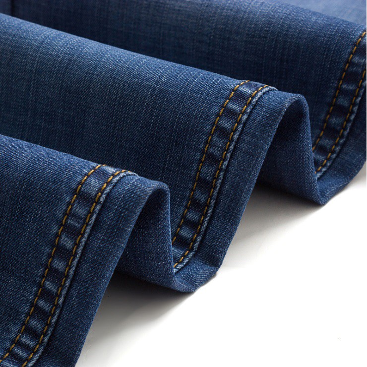 Quần bò nam ống suông cao cấp vải mềm co dãn hàng xuất khẩu loại quần jean nam form rộng QJ1