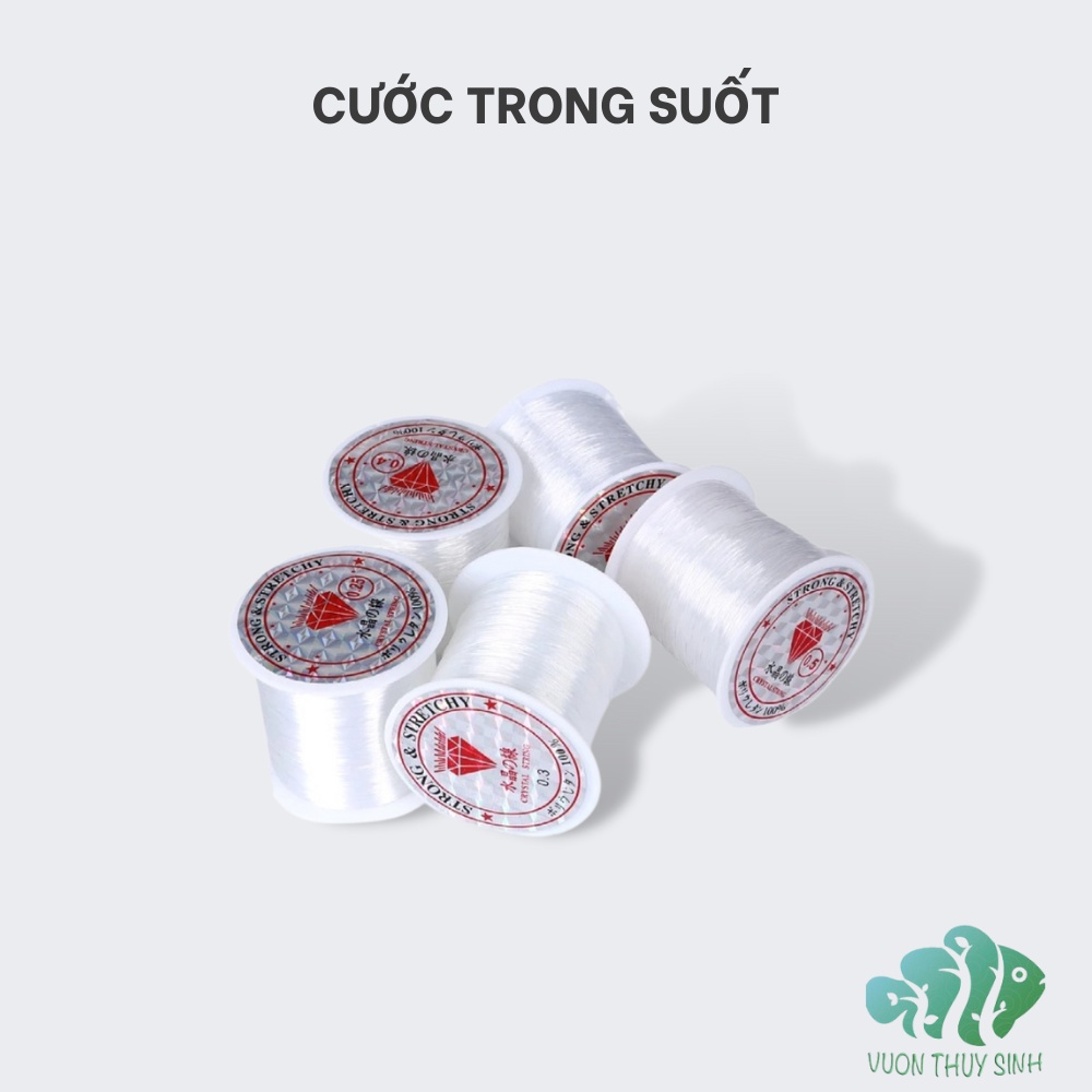 Cước buộc rêu trong suốt, cước tàng hình cho bể cá bể thủy sinh