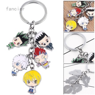 Móc khóa kim loại hình nhân vật anime Hunter x Hunter Gon Killua Zoldyck Kurapika Hisoka
