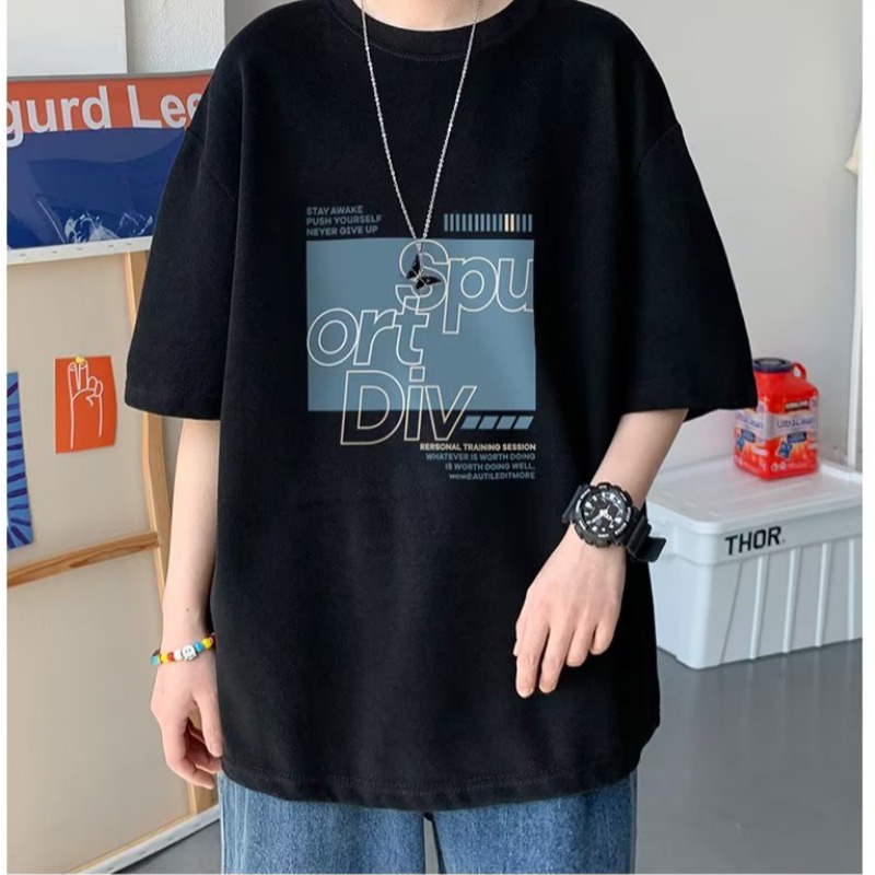 Áo Thun Oversize Tay Ngắn In Họa Tiết Hình Vuông Phong Cách Đường Phố Thời Trang Mùa Hè Cho Nam Và Nữ SIze M-8XL