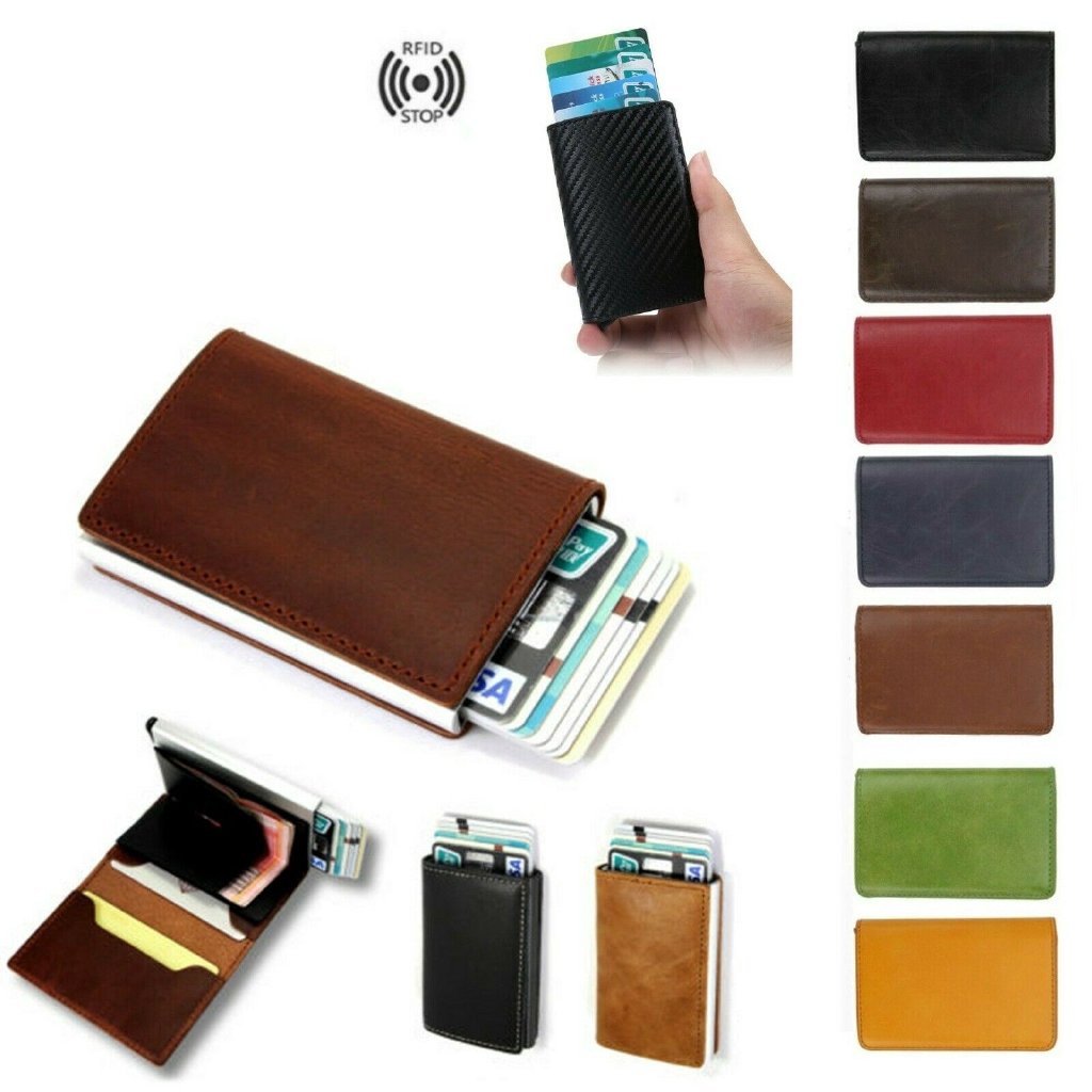 Ví đựng thẻ da PU chống scan