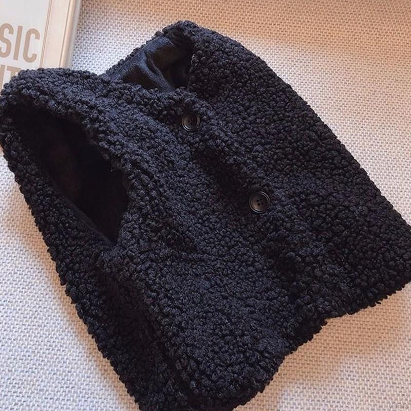 Áo Khoác Len Sát Nách Dày Dặn Phong Cách Hàn Quốc Cho Bé Gái 2-7 Tuổi