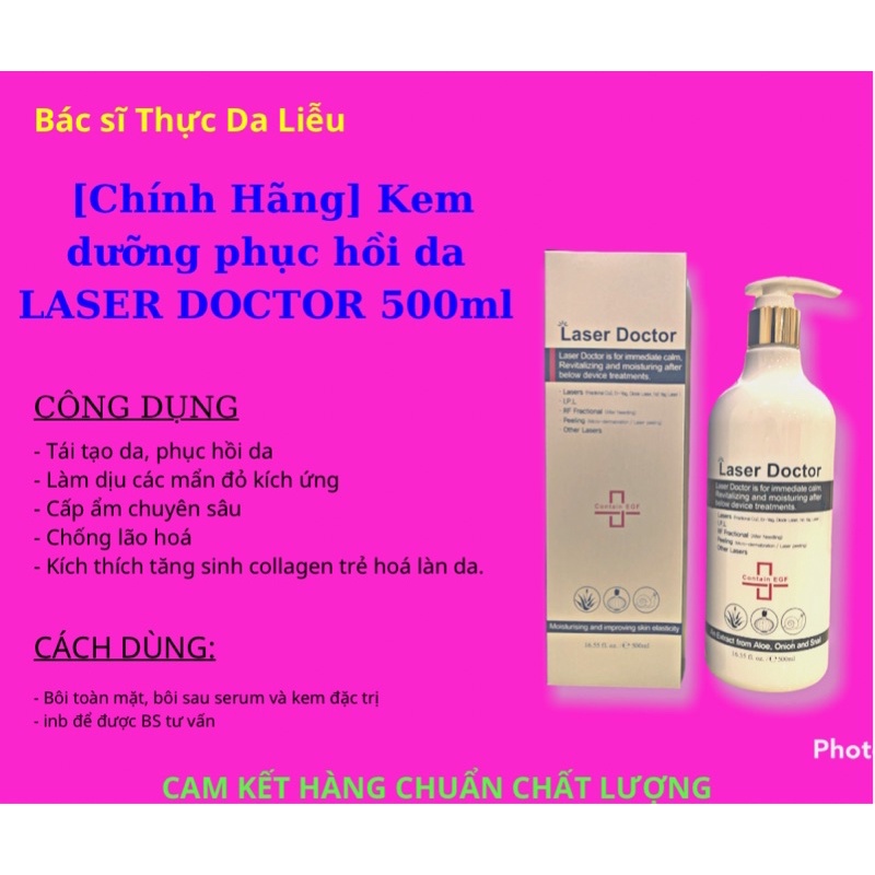 Laser Doctor 500ml - Lotion Cấp Ẩm Chuyên Sâu, Phục Hồi Và Tái Tạo Da