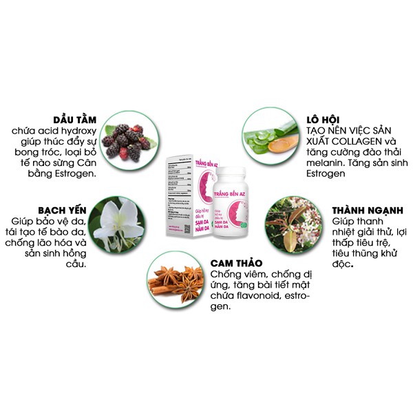 TRẮNG BỀN AZ – DỨT ĐIỂM NÁM TÀN NHANG - HIỆU QUẢ TỰ NHIÊN | BigBuy360 - bigbuy360.vn