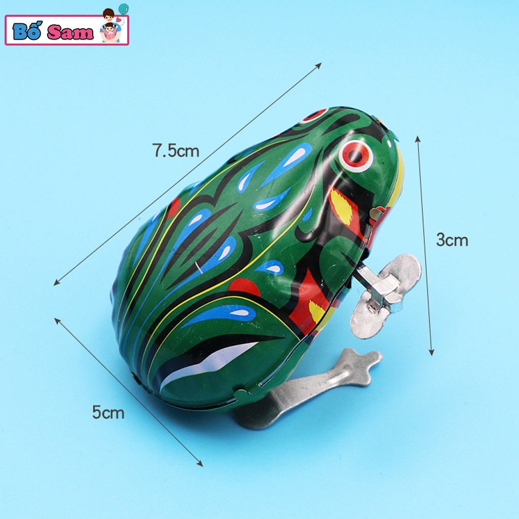 Đồ chơi cho bé ếch nhảy bằng kim vặn cót rất bền Shop Bố Sam
