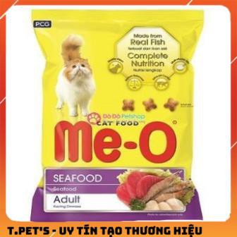 Thức ăn khô Me-O 350g - ~400g Thái Lan vị hải sản và vị cá ngừ cho mèo