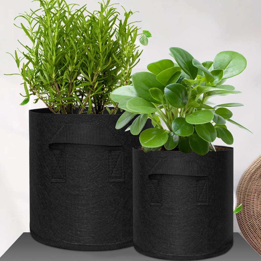 [spl3000]Non-woven Fabric Potato Plant Grow Pot Garden Greenhouse Bag Breathable Grass Fruit Planter Gardening