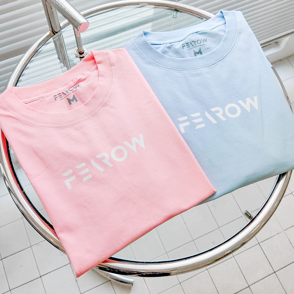 Áo thun nam nữ local brand unisex Fearow Signature / Màu Hồng - FW122