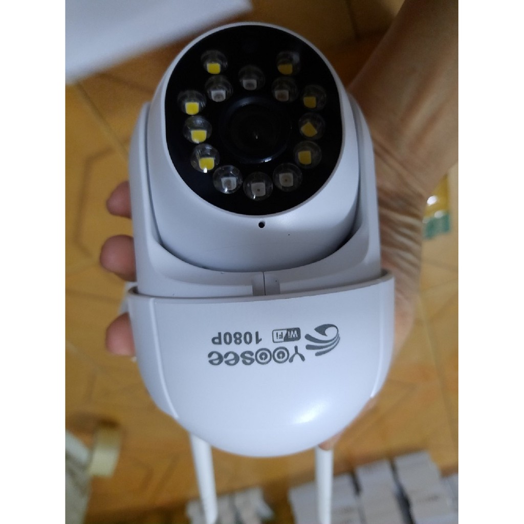 Camera yoosee ngoài trời xoay 360 độ chống nước - 1080p - Loại 1 - Ban đêm có màu - BH 12 tháng