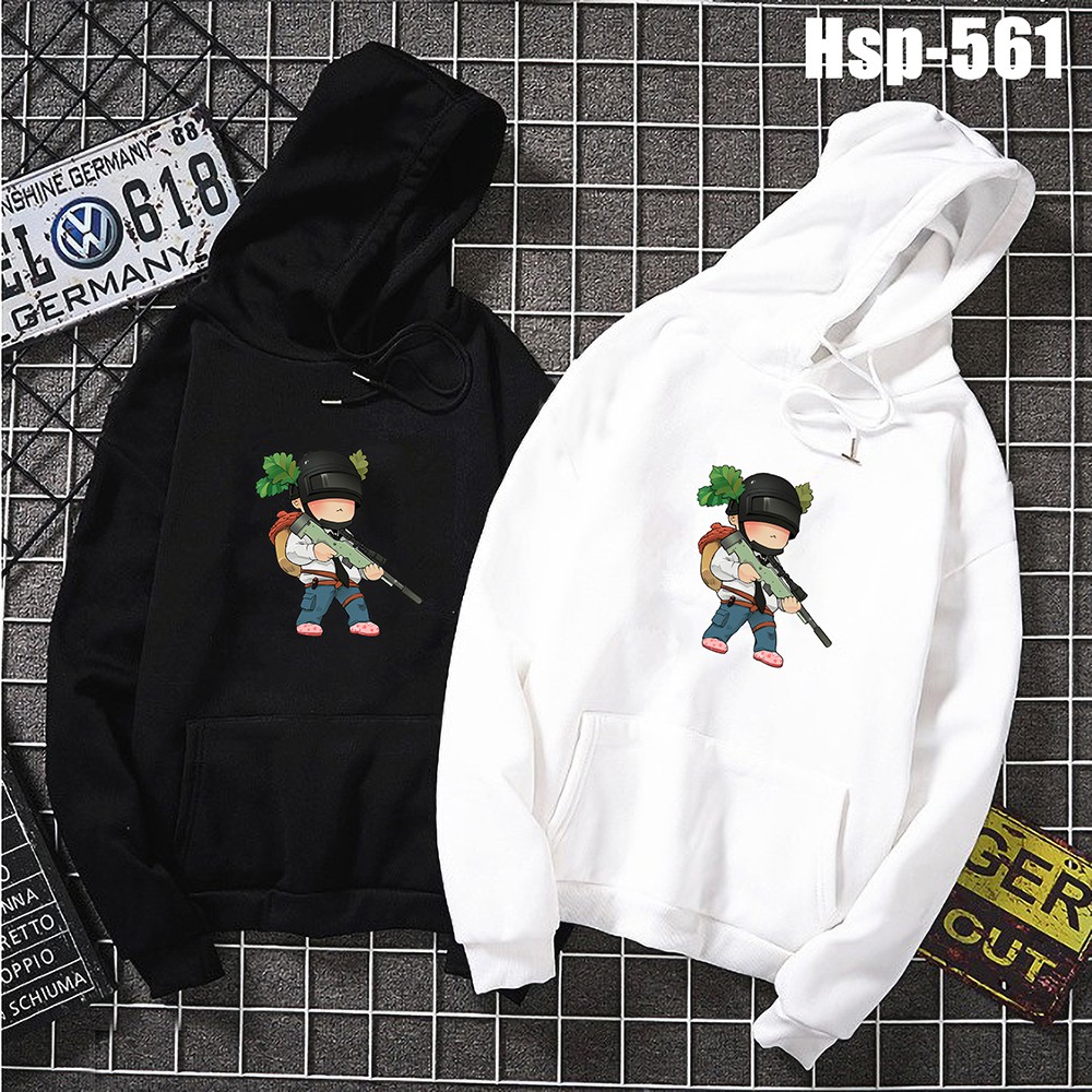 Áo hoodie PUBG unisex chất liệu nỉ bông mã HSP561