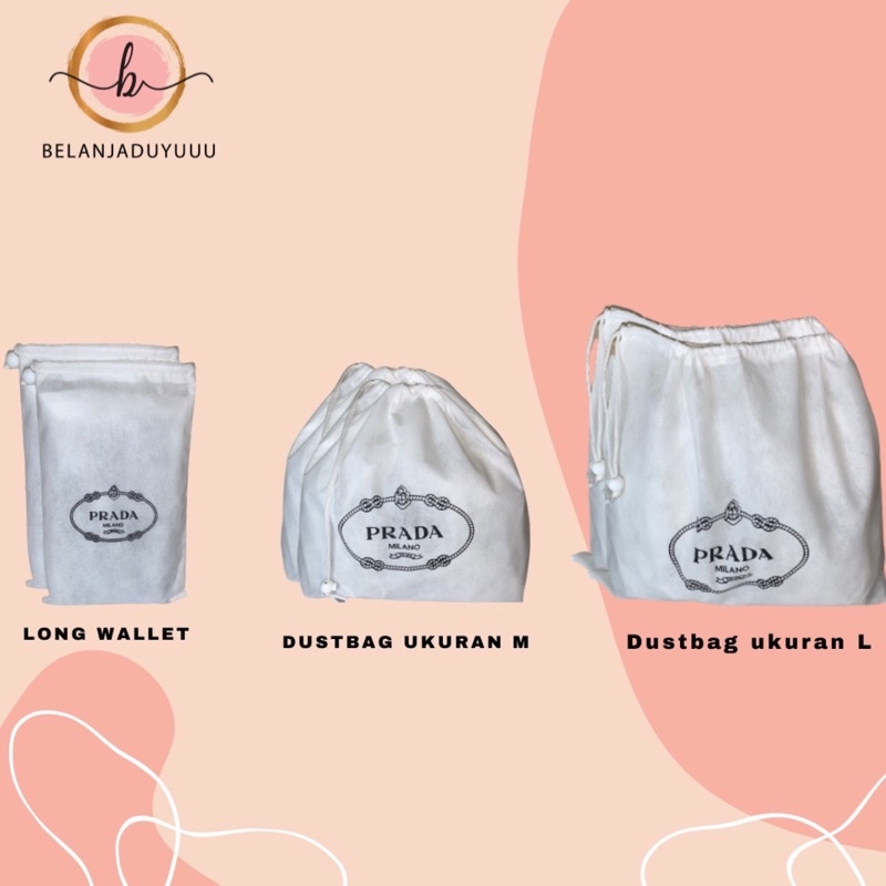 Túi Dây Rút Đựng Bảo Vệ Chống Bụi Bẩn Cho Prada