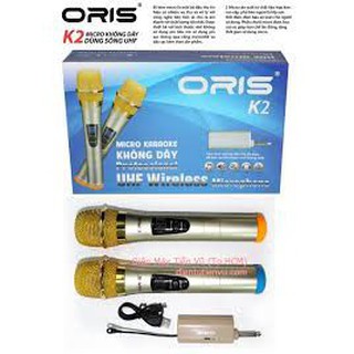 BỘ MICRO KARAOKE KHÔNG DÂY ORIS K2  2MICRO