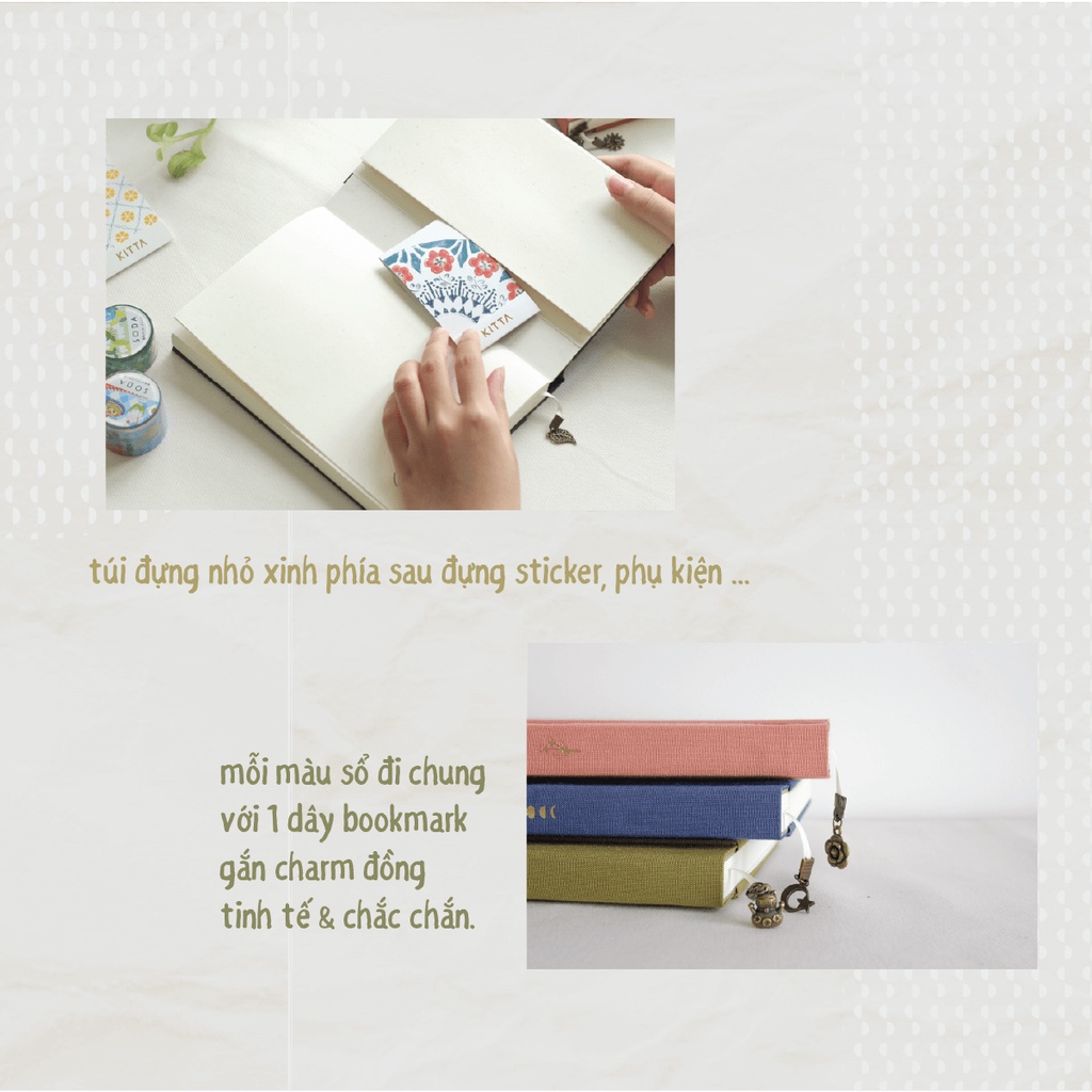 Sổ tay cao cấp Dreams Come True 🎨160 GSM 🎨 6 màu bìa vải linen | teayoushop 🍃