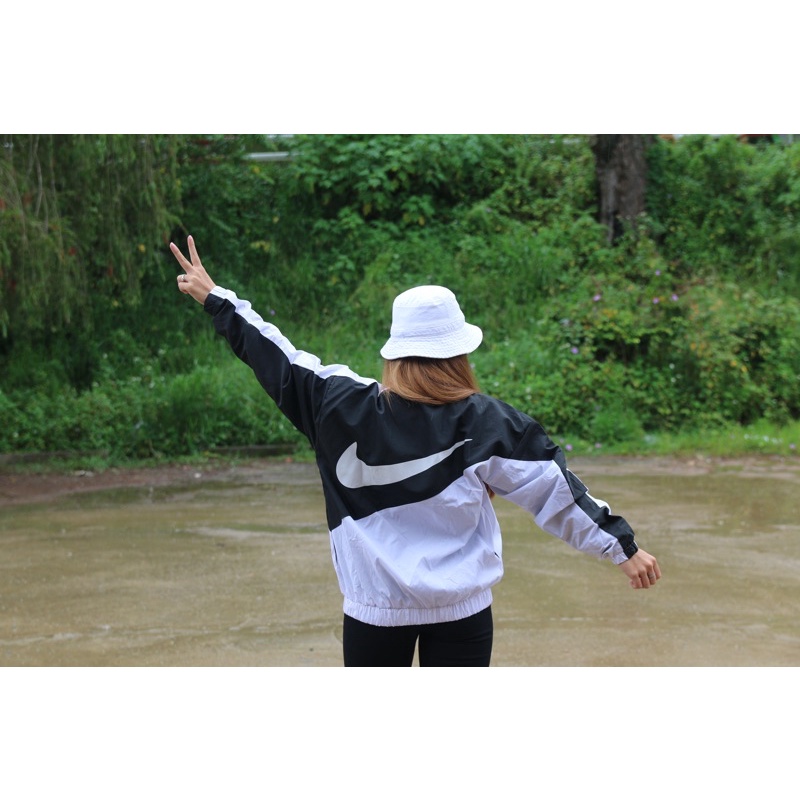 Áo Khoác Jacket Nike Swoosh Vintage 2 Nam Nữ Vải Dù 2 Lớp Cao Cấp LBsar