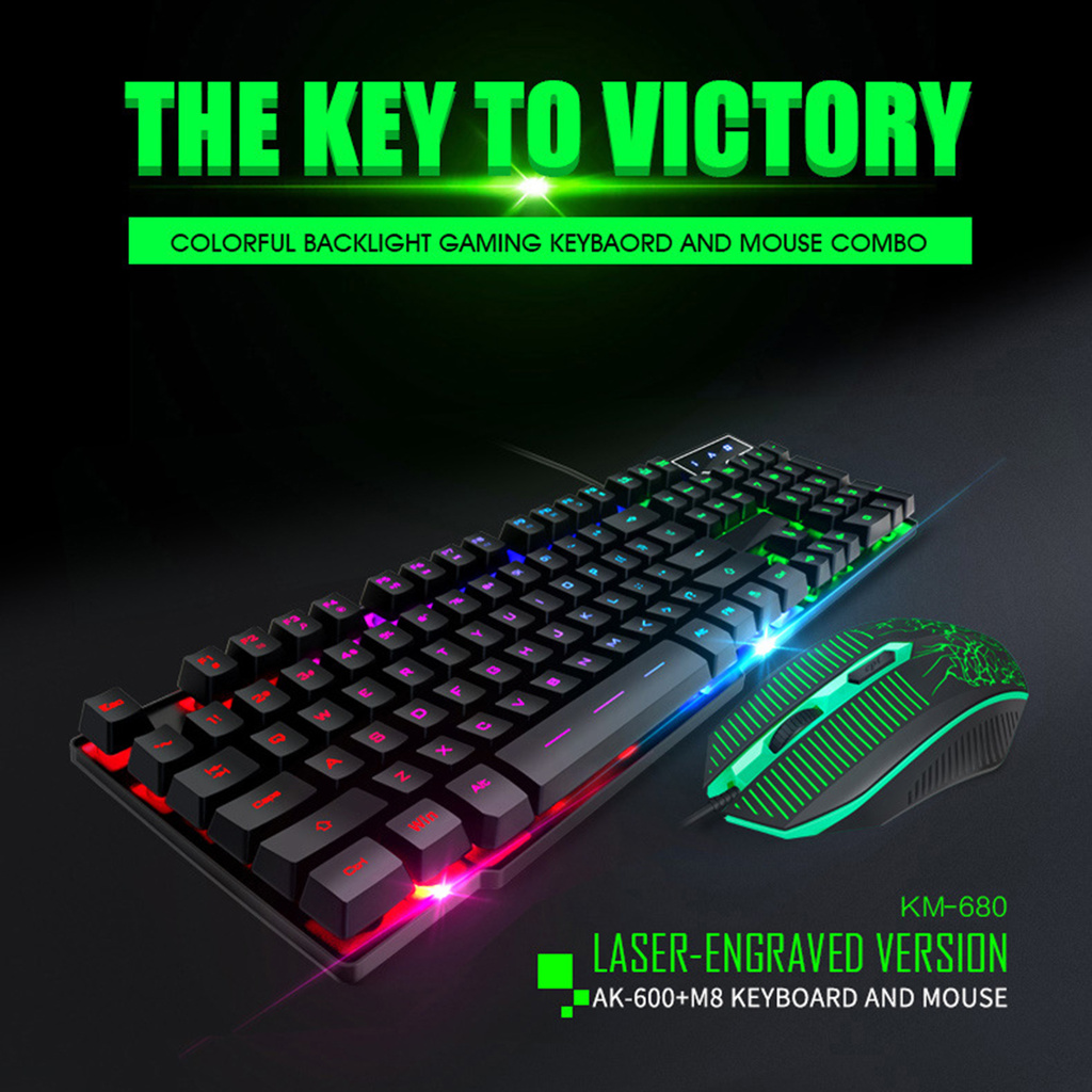 Bộ Bàn Phím + Chuột Máy Tính Istnormall Km-680 Chất Lượng Cao