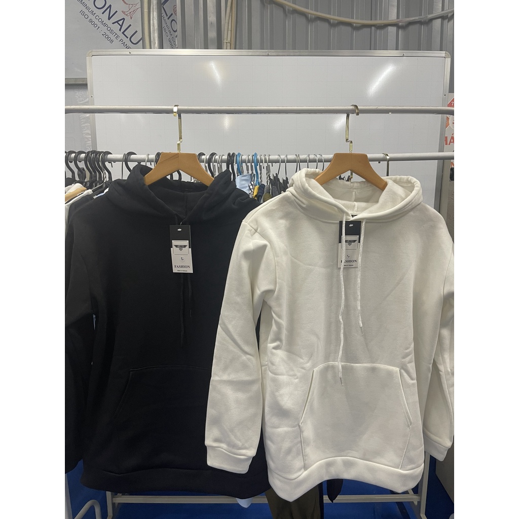 Áo HOODIE Nam Nữ, áo nỉ unisex  Trơn Vải Nỉ Phom Rộng UNISEX từ 45kg - 90kg