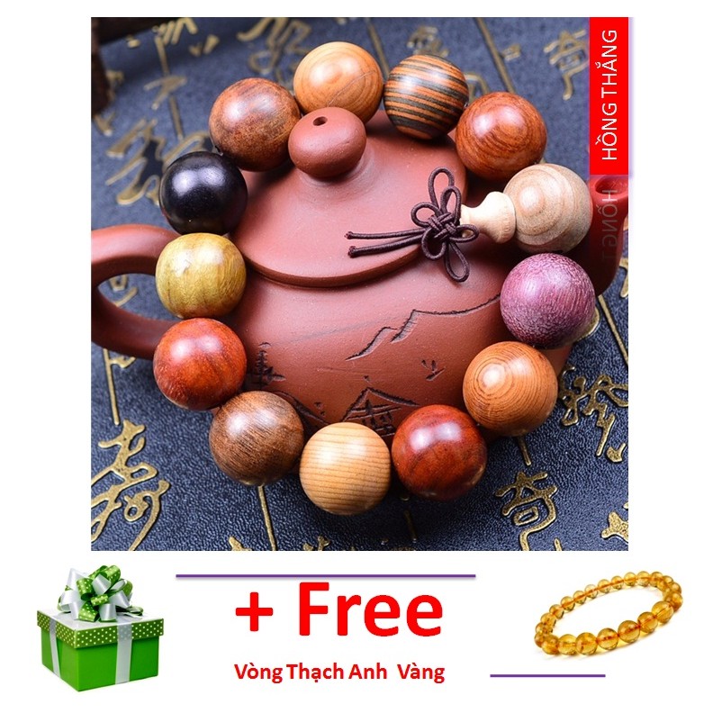 Chuỗi Vòng Tay Gỗ Đa Bảo Nhiều Loại Gỗ Quý
