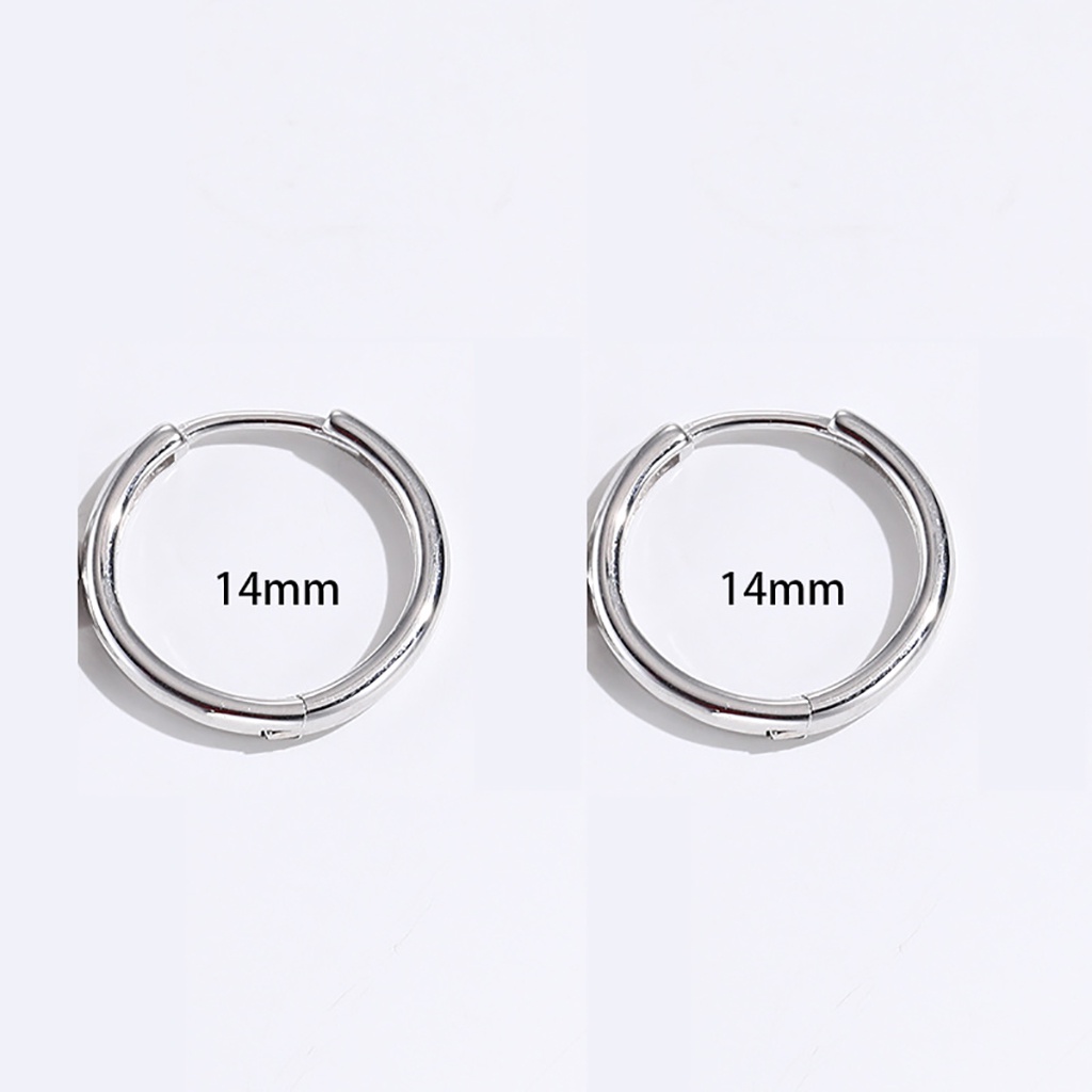 [PHỤ KIỆN UNISEX]Khuyên tai tròn titan UNICI mạ Bạc - khuyên tai nam G-Dragon- bông tai cực chất trẻ trung, thời thượng