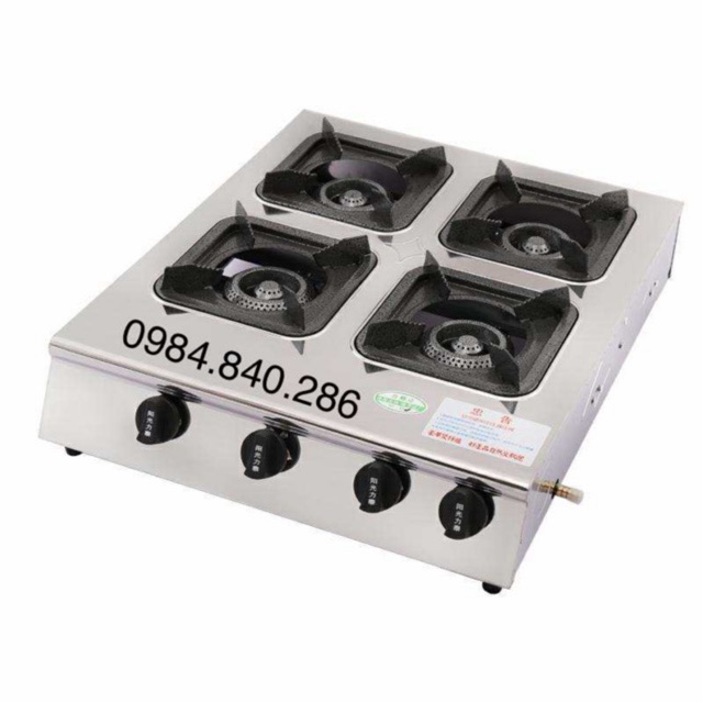 Bếp gas 4 họng - Bếp ga 4 cửa nấu mỳ cay, cơm niêu