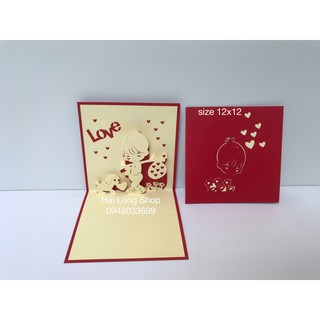 Cậu Bé 2 ( con chó ) - Boy - love  - Thiệp 3D