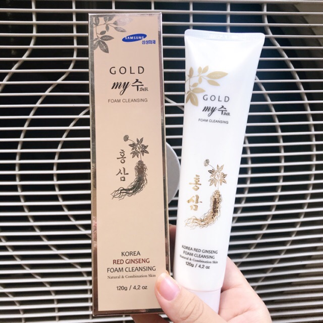 Sữa rửa mặt sâm vàng My Gold Gingseng Cleansing Foam