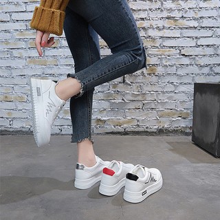 Giày Nữ, Giày Thể Thao Sneaker Nữ Màu Trắng G16 Da Cao Cấp